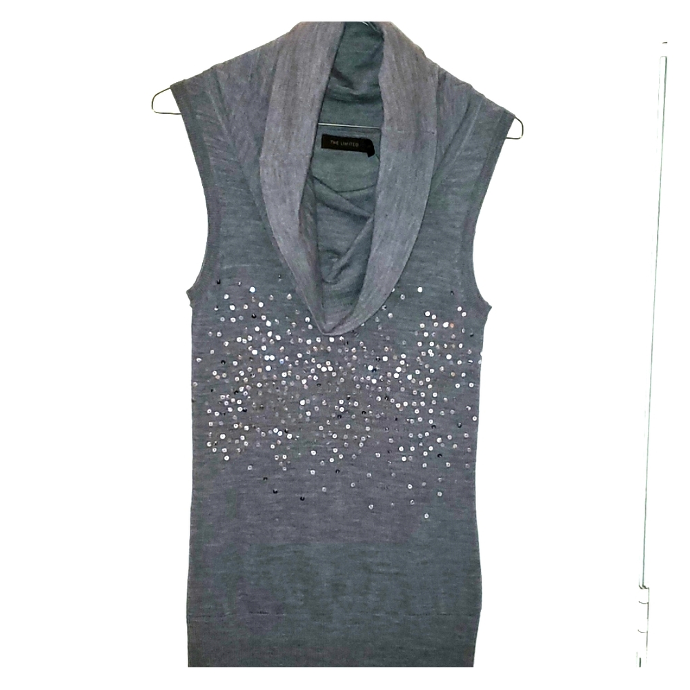 The Limited Sleeveless Cowl Neck Sweater